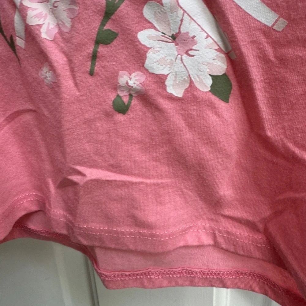The Children's Place 2T Girls Pink & White Unicorn Pony Floral Tank Top Shirt